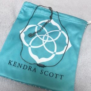 Kendra Scott Bridgete necklace in gray hematite